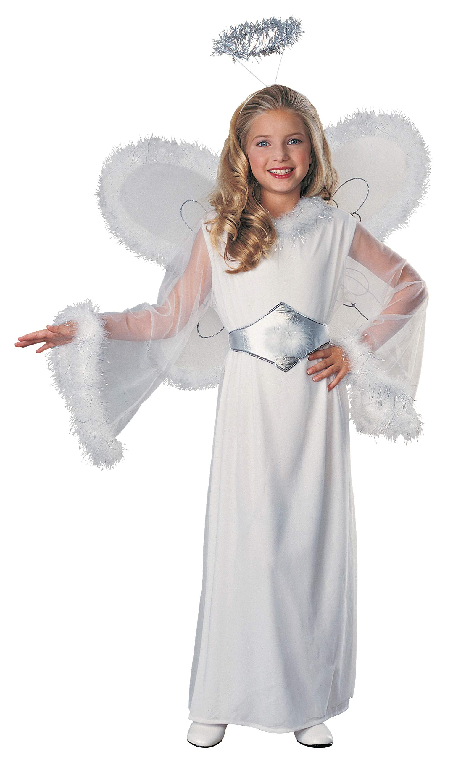 Feathered Fashions Child's Snow Angel Costume, Medium - Walmart.com ...