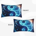 thumbnail image 2 of Daiia Blue Yin And Yang Bedding Waterproof Pillow Protector Zippered Queen – Bed Bug Proof Pillow Encasement-20"x30", 2 of 6