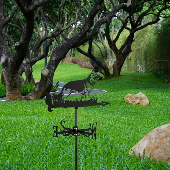 Colaxi Animal Vane, Dog Weather Vane, Vintage Black Weather Vane, Dog Weathervane for Outdoor, Paddock Roof Decoration