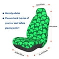 thumbnail image 3 of Balery Green Broccoli Pattern Car Seat Cover - Soft & Breathable Front Premium Covers with Non-Slip Protector Fits Most Automotive, Vans, SUVs, Trucks - 1 Unit, 3 of 5