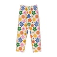 thumbnail image 4 of Daiia Groovy Daisy Flowers Men's Sleep Pant with Pockets and Drawstring,Pajama Pants-X-Large, 4 of 9
