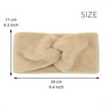 thumbnail image 3 of ZPAQI Warm Plush Headband for Women Sports Solid Color Ear Warmer Workout Headbands, 3 of 20