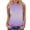 Purple, variant on Sleeveless Tops for Women Casual Summer Summer Gradient Print Crew Neck Tank Tops Lightweight Loose Fit Sleeveless Standard Straps Blouses