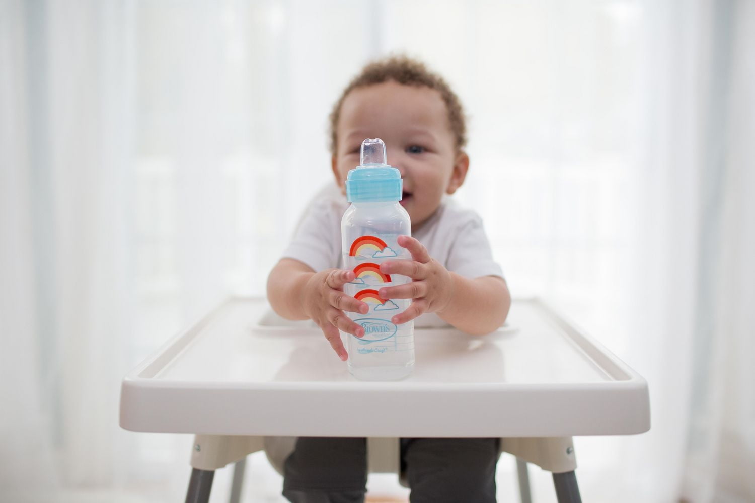 Ensemble de biberon transitionnel standard 2-en-1 de 8 oz de Dr. Brown's – Bleu