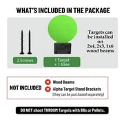 THROOM (3 Pack) 6 Knockdown Self-Healing, Reactive, Ricochet-Free Shooting Targets