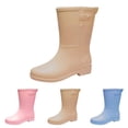 thumbnail image 4 of AUDeals Women's Mid Tube Rain Boots Waterproof Non Slip Lightweight Outdoor Work Gardening Shoes, 4 of 6