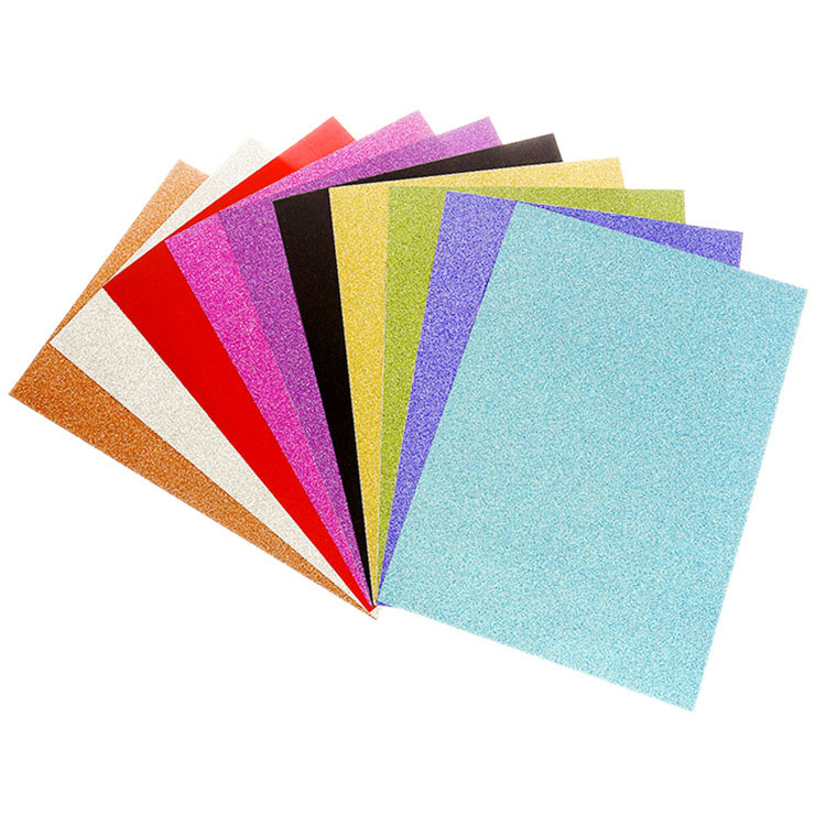 A4 Glitter EVA Foam Sheet Sparkle Glitter Paper Non Adhesive