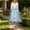 Light Blue, variant on Women's German Dirndl Dress Trendy Novel Oktoberfest Costume Square Neck Lace Trim Bavarian Beer Carnival Halloween Outfit Blue 2XL