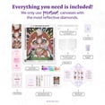thumbnail image 3 of Kit de pintura con diamantes DIAMOND ART CLUB Rainbow Lil Bunny, 3 of 4