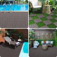 thumbnail image 4 of Olurrisa New Stone texture 12" Patio Deck Tiles, DIY Module Interlocking Decking Tiles Floor Tile,Easy and Quick Installation Court Tiles for Porch Poolside Balcony Backyard 44pcs DARK GRAY, 4 of 8
