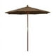 California Umbrella MARE758-5425 7,5 Ft. Marché du Bois Poulie Parapluie Ouverte Marenti Bois-Sunbrella-Cocoa – image 1 sur 1