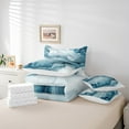thumbnail image 6 of Manfei Aesthetic Marble 7-Piece Bedding Comforter Set,Luxury Style King Bedding Sets,Blue Splash Ink Bed Sheets For Teens,Breathable Bedroom Decor, 6 of 8