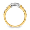 thumbnail image 4 of 14K Two-tone Gold Diamond Men's Ring (0.41Cttw) Ring Size 10, 4 of 5