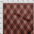 thumbnail image 3 of oneOone Georgette Viscose Brown Fabric Check Sewing Fabric By The Yard Printed Diy Clothing Sewing Supplies 42 Inch Wide, 3 of 4