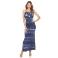 thumbnail image 2 of White Mark Robe Maxi Superposée Teinture sur Nœuds Kalea pour Femme, 2 of 5