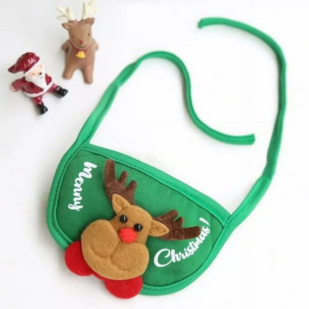 Gorros navideños para perros, babero para cachorros, disfraces de Papá Noel y alce para mascotas, ropa encantadora de otoño e invierno, sombrero para gatos, vestido de Año Nuevo para perros grandes