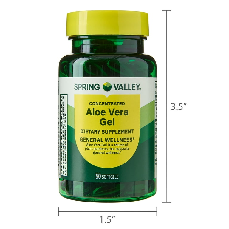 Spring Valley Aloe Vera Gel Dietary Supplement for Digestive