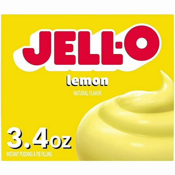 Pack of 2 Jell-O Instant Pudding & Pie Filling, Lemon, 3.4 oz