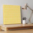 thumbnail image 4 of Ships Next Day Canvas Wall Art 10"x10", Yellow Wood Framed Canvas Print Painting, Country French Rustic Buffalo Plaid Modern Art Ready to Hang Small Picture Wall Decor for Home Kitchen Nursery Office, 4 of 9