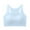 Blue, variant on Xfvqtps Girls Sports Bras with Padded Fixed Cup Seamless Mesh Breathable Cooling Training Bra for Teen Racerback Solid Color Comfortable Girls Bras for 9-18 Years Beige