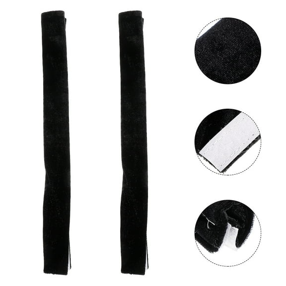 HOMEMAXS  2 Pcs Anti-slip Handle Cover Fridge Covers Refrigerator Black