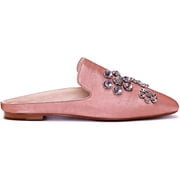 Louise et Cie Women's Felix 2 Crystal Flower Mules Antique Rosetta Size 8.5M