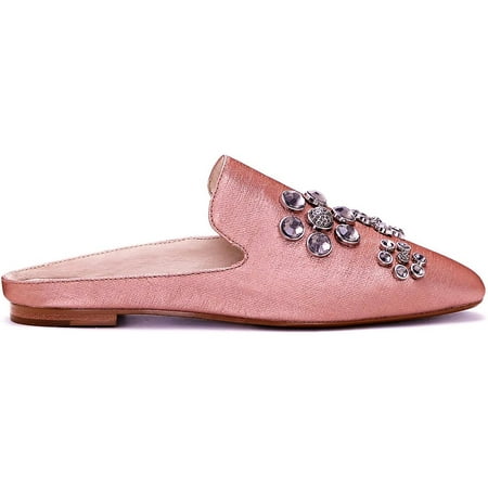 Louise et Cie Women's Felix 2 Crystal Flower Mules Antique Rosetta Size 8.5M