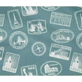 thumbnail image 5 of oneOone Cotton Flex Dusty Teal Green Fabric Travel Craft Projects Decor Fabric Printed By The Yard 40 Inch Wide, 5 of 6