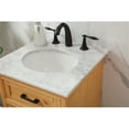 thumbnail image 4 of Elegant Decor Americana 19" Aluminum MDF Single Bathroom Vanity in Natural Wood, 4 of 8