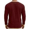 thumbnail image 4 of Mifsaly Long Sleeve Henley Shirts for Men Linen Shirt Button Closure Lightweight Summer Tops Comfortable Regular Fit Work Blouse XL, 4 of 6