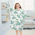 thumbnail image 5 of joogoo Wearable Blanket Hoodie for Cartoon Crocodile Skating Oversized Sherpa Hooded 3-14 YR M, 5 of 7