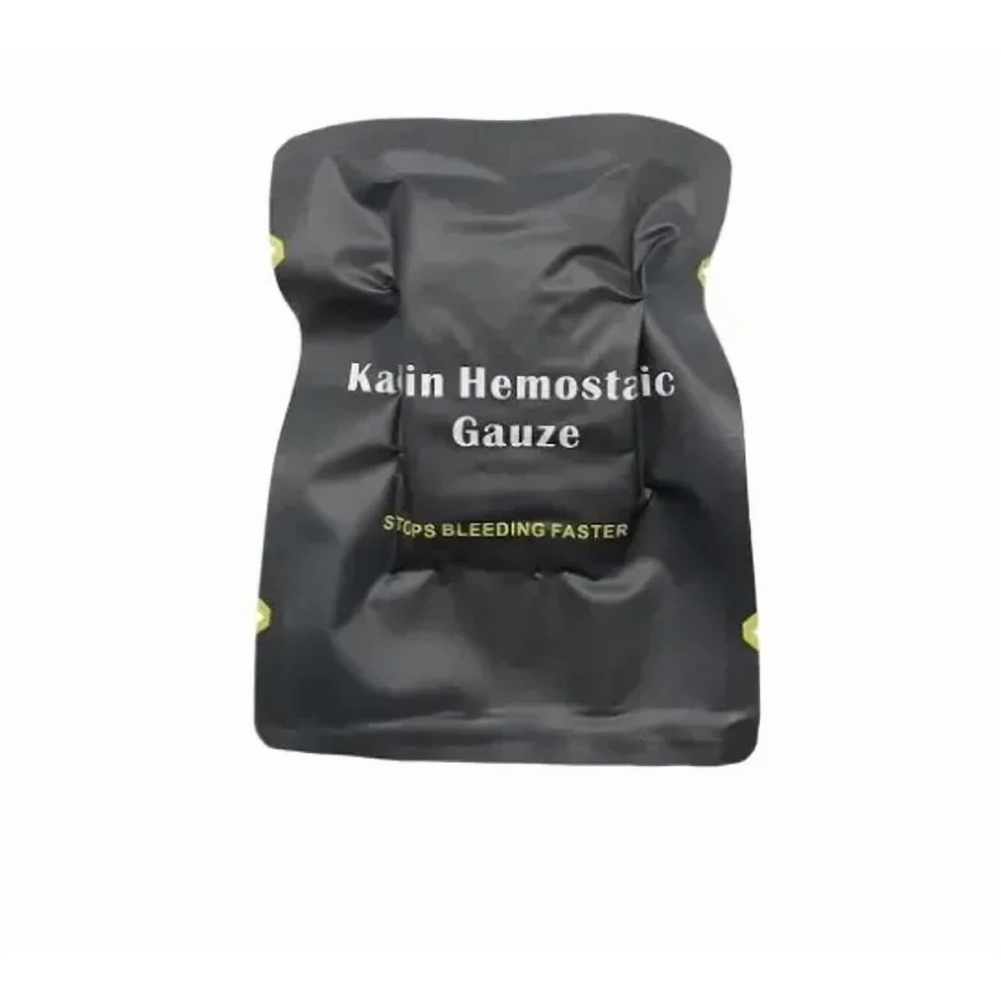 Tactical Kaolin Hemostatic Compressed Gauze Emergency Outdoor Binding Fixed Bandage First Aid Kit Bleeding Trauma Wound Dressing7.5*150cm