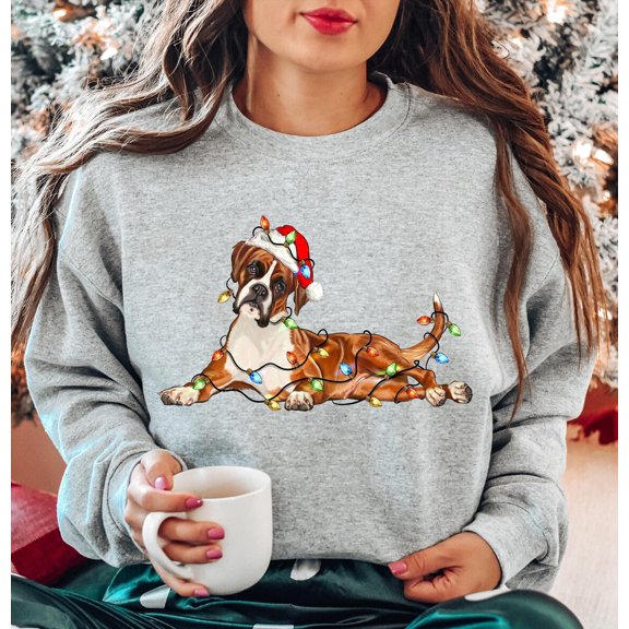 Boxer Season Dog Sweatshirt, Dog Season Shirt, Boxer Dog Mom Shirts, For Dog Lover, Season Dog Owner Sweater, New Year Dog Shirt TSHIRT All Size S-5XL