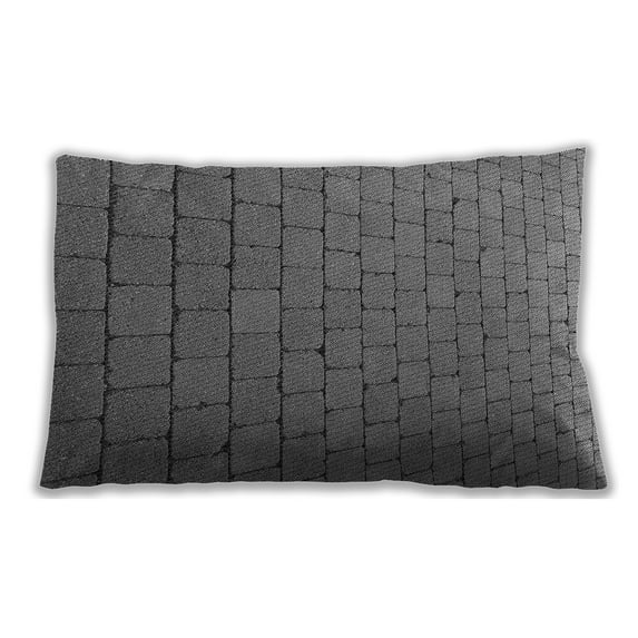 Ahgly Company Outdoor Rectangular Contemporary Lumbar Throw Pillow, 13 inch by 19 inch