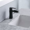 thumbnail image 4 of Maribella 48" Carrara White Marble Countertop Single Vanity w/Mirror Rust Black, 4 of 7