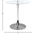 thumbnail image 4 of Meridian Furniture Holly Table de Comptoir Chromé 36 Pouces, 4 of 8