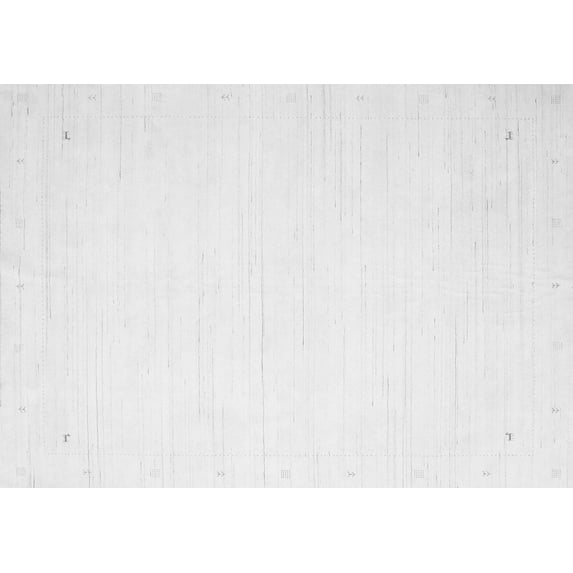 Ahgly Company Indoor Rectangle Solid Gray Modern Area Rugs, 5' x 8'