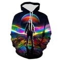 thumbnail image 3 of Sudadera con capucha con estampado de astronauta, universo, espacio, galaxia, para hombres y niños, sudaderas de manga larga, chaqueta genial de gran tamaño para hombre, 3 of 5