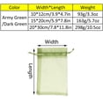 thumbnail image 2 of TOP-MAX 100PCS Fruit Netting Protection Bags with Drawstring Reusable Protector Bag for Fruit Vegetable Dark Green, 2 of 8