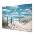 thumbnail image 2 of Designart "Dreams Path Beach Seascape I" Nautical & Beach Metal Art Print, 2 of 5