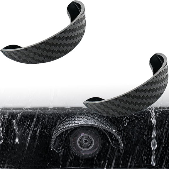 Car Camera Rain Shield, Waterproof Rear View Camera Rain Shield Cover, Soft Sun Shade Cover, Waterproof Protector Hood Easy To Install