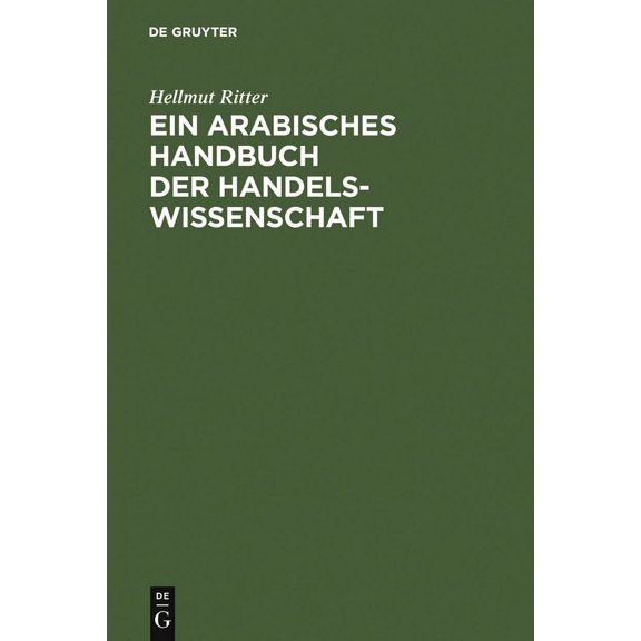 Ein arabisches Handbuch der Handelswissenschaft (Hardcover)