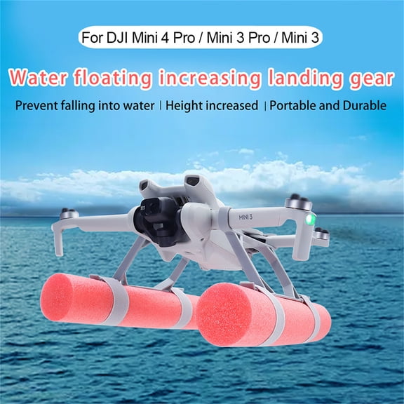FlySimple Floating Landing Gear for DJI Mini 4 Pro Water Training Landing Skid Drone Buoyancy Rod Compatible with DJI Mini 3/Mini 3 Pro Accessories