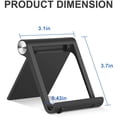 thumbnail image 2 of 2-piece Tablet Holder, Multi-angle Portable Phone Holder, Compatible with Multiple Models-01-White, 2 of 7