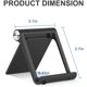 thumbnail image 2 of Paquete de 2 soportes para tableta, soporte para teléfono, soporte para teléfono portátil multiángulo, soporte universal plegable para teléfono móvil, compatible con iPad Pro/Air/Mini y teléfono 12 Pro/12/11 Pro Max/11 Pro/11/XS/XR/X /8 Zhivalor CZDZ-ZC84-3, 2 of 7
