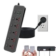thumbnail image 1 of Regleta de enchufe plano con interruptor individual, cable de extensión universal Jumpso de 6 pies con 5 salidas y 2 puertos USB 4 USB C, máximo 3000 W, 110-240 V, adaptador de enchufe de múltiples sa, 1 of 5