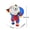Lying clown, variant on New cartoon anime digital fun circus popcorn clown plush toy pillow fan collectible birthday gift