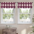 thumbnail image 2 of LALILO Kitchen Curtain Valance Ikat Ethnic Motif Artistic Rod Pocket Window Curtain 52"x 18" Set of 2, 2 of 5
