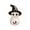Black, variant on Halloween Creepy Specter Statues — Black Tones with Haunted Shadows, Halloween Decorations for Snack Tables, Dessert Stations & Halloween Party Setups — great for Costume Parties with spooky setups