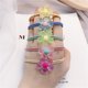thumbnail image 3 of 5 Pcs Hair Bands,Hair Ties Ponytail Holder Hair Accessories Elastic Rubber Hairband Alloy Hair Cuff Wrap-Color Random, 3 of 5